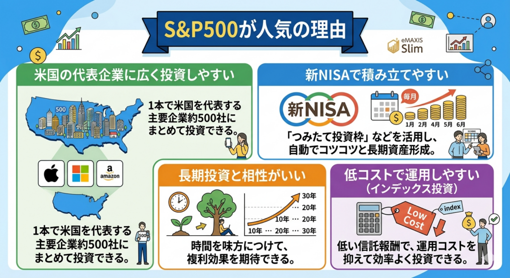 S&P500が人気の理由