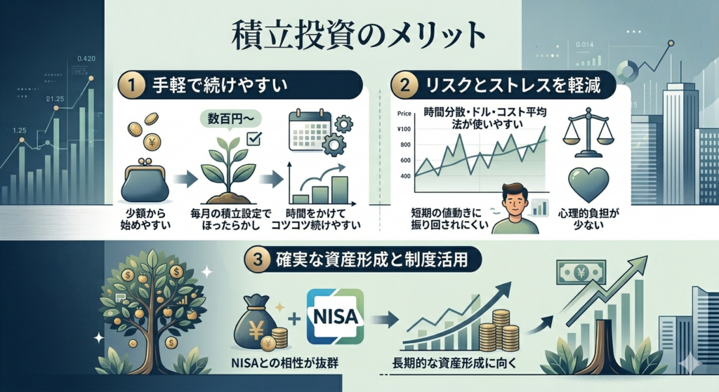 積立投資のメリット
