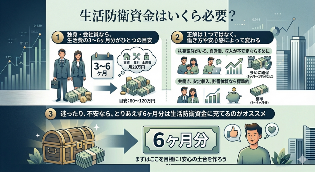 生活防衛資金はいくら必要?