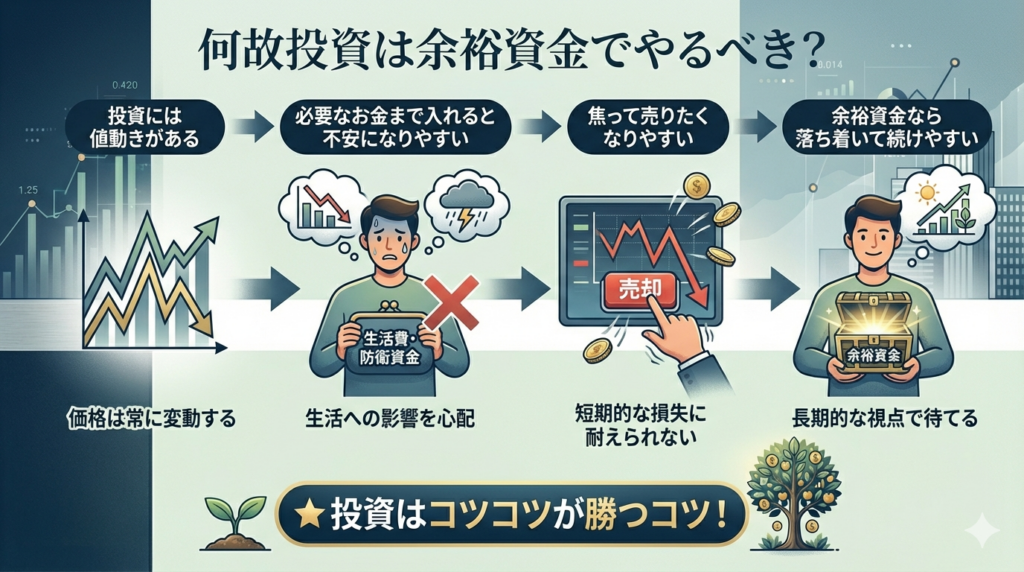 投資は余裕資金でやるべき？