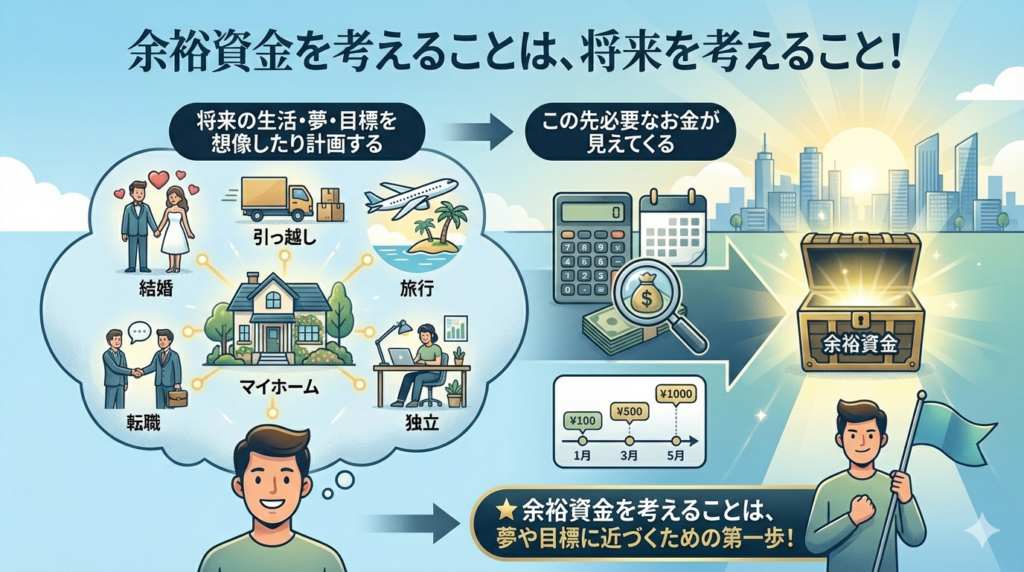 余裕資金を考えることは、将来を考えること