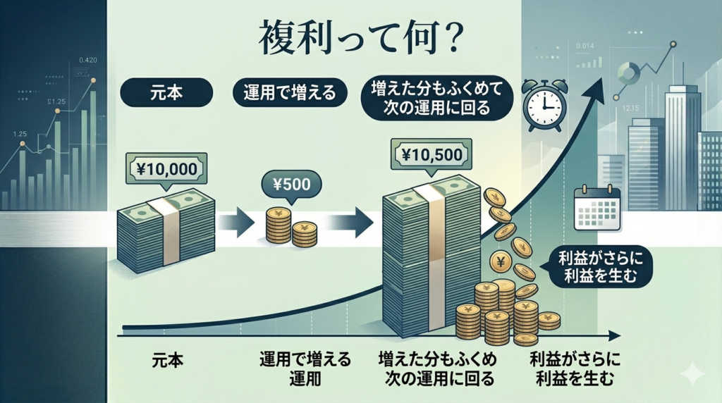 複利とは何か説明する図