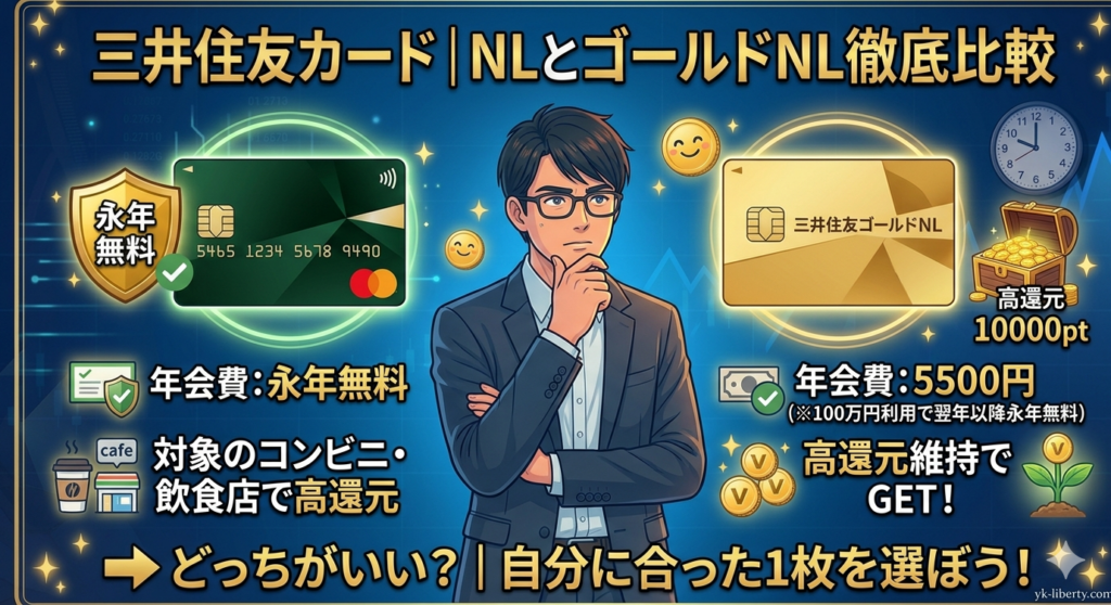 三井住友カード｜NLとゴールドNL徹底比較のアイキャッチ画像