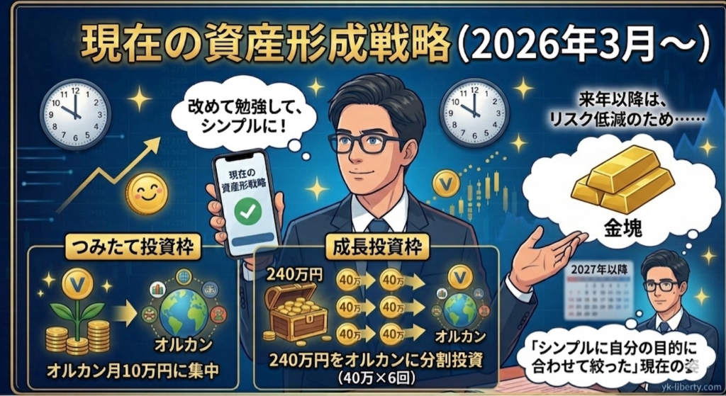 現在の資産形成戦略をまとめた画像