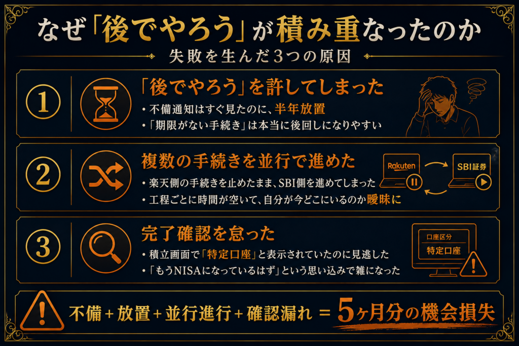 なぜ「後でやろう」が積み重なったのか