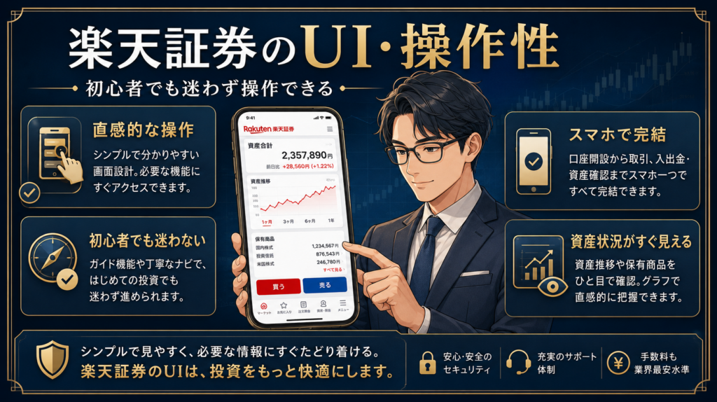 楽天証券のUI・操作性