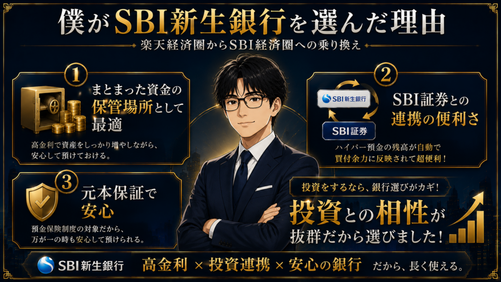 僕がSBI新生銀行を選んだ理由