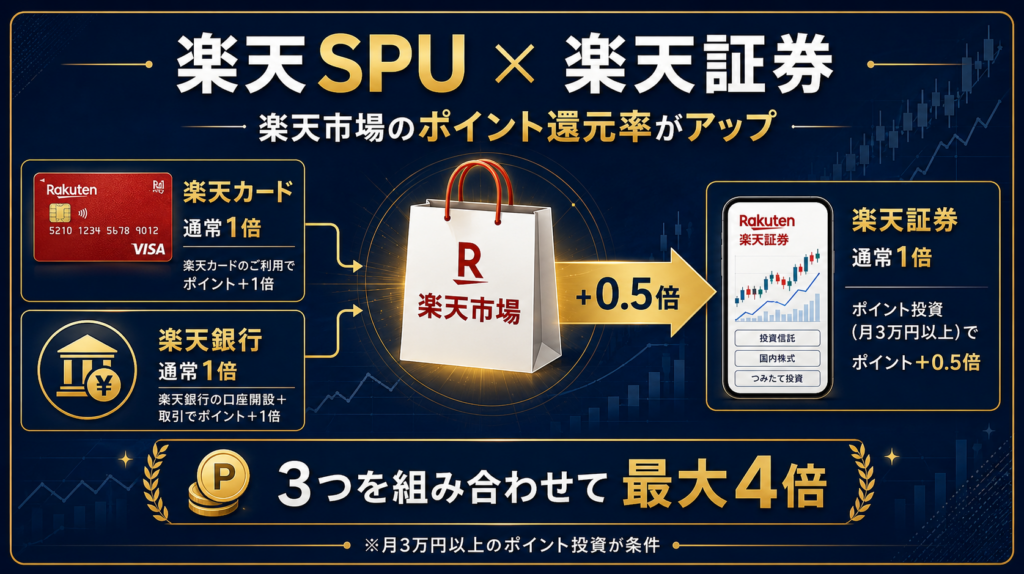 楽天SPU×楽天証券