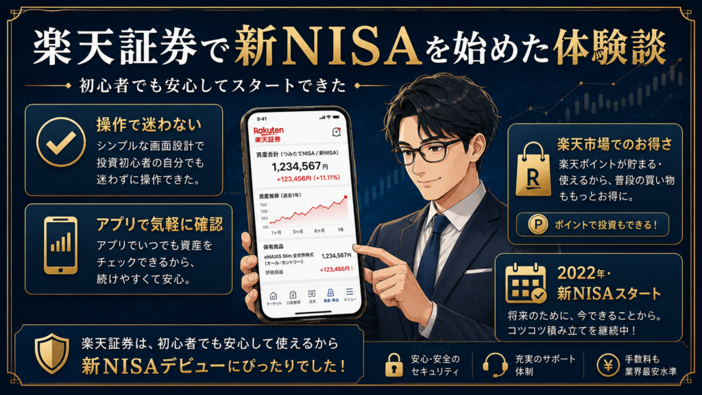 楽天証券で新NISAを始めた体験談