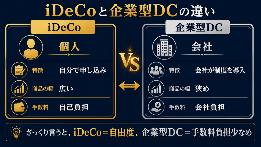 idecoと企業型DCの違いについて