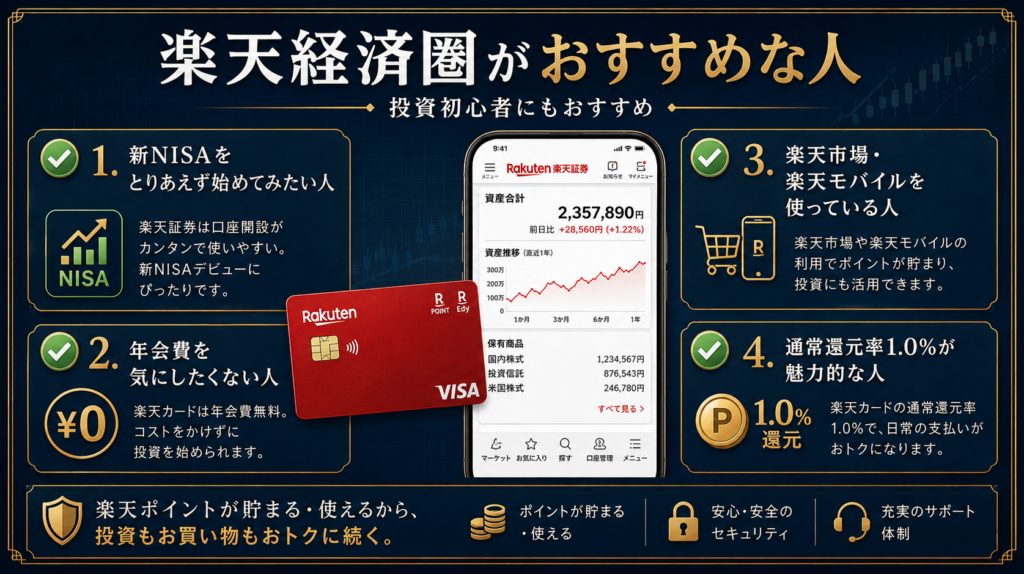 楽天経済圏がおすすめな人